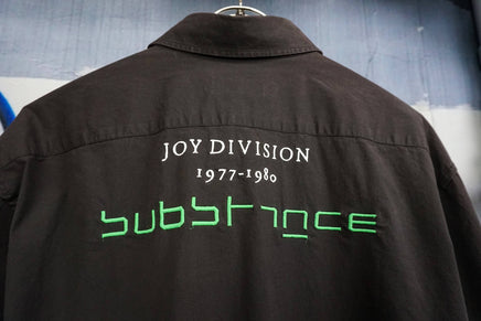 18SS RAF SIMONS JOY DIVISION Substance embroidered shirt