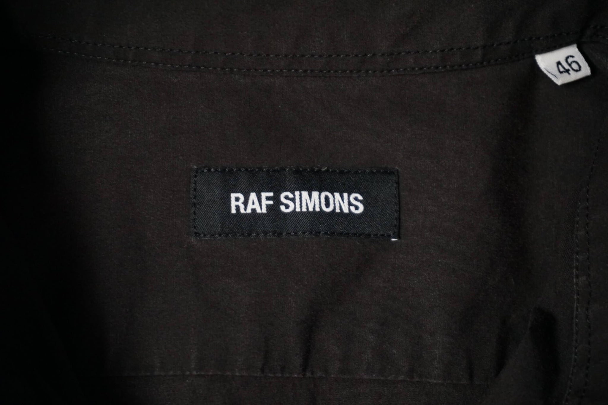 18SS RAF SIMONS JOY DIVISION Substance embroidered shirt| Better me.